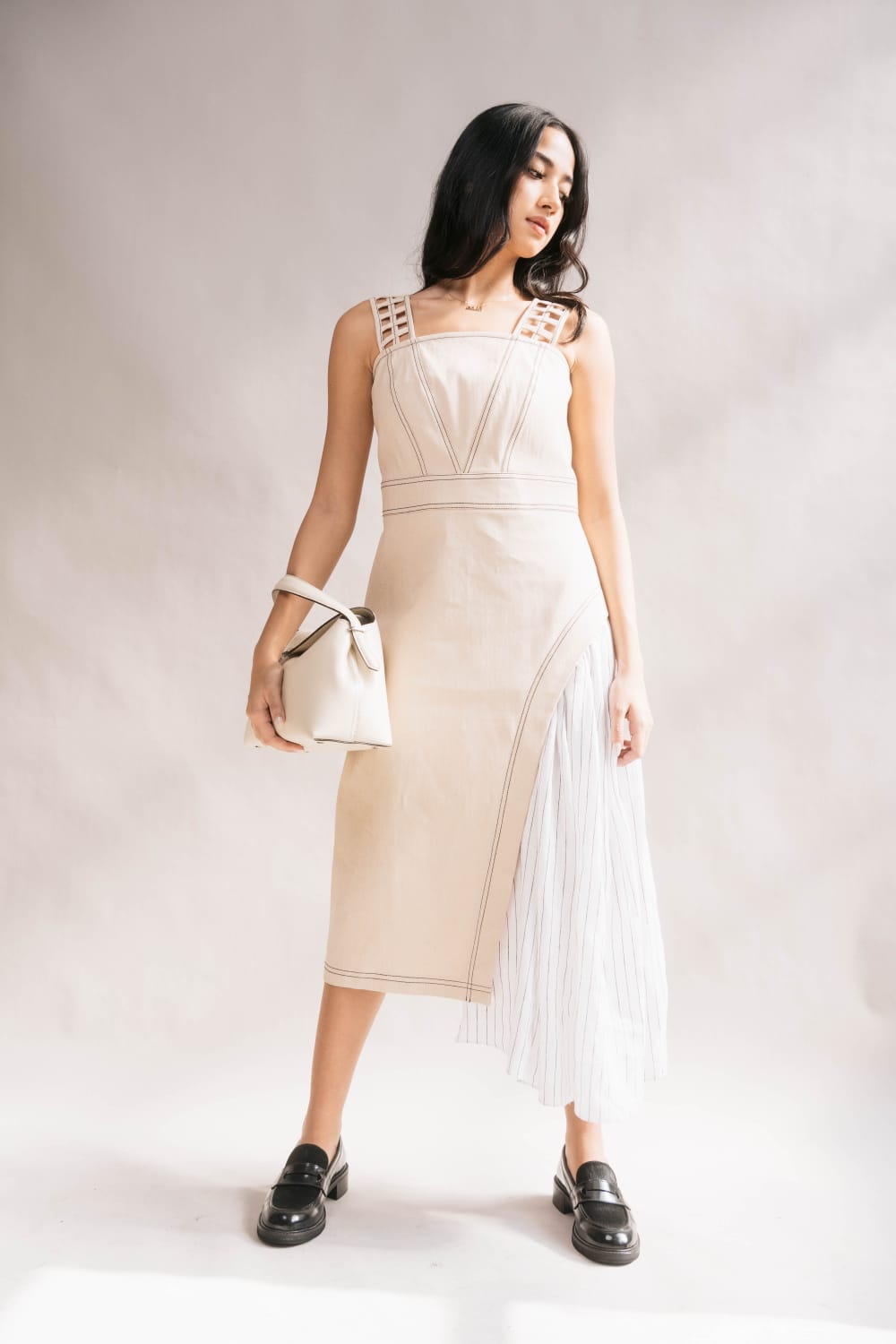 CLAIRE Dress CREAM DENIM