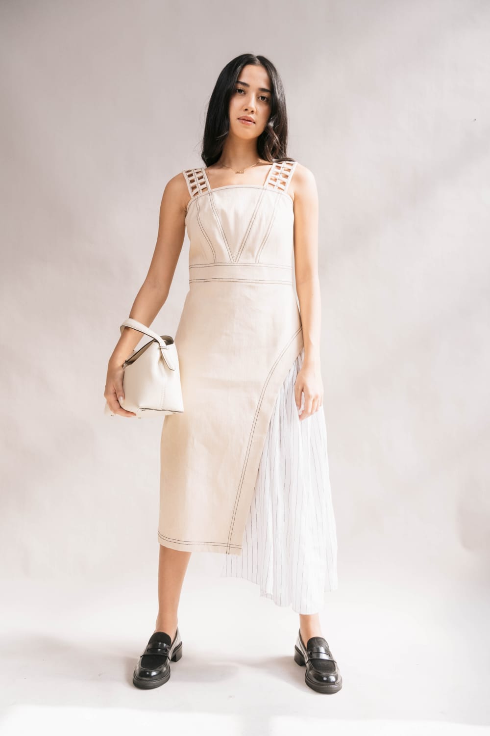 CLAIRE Dress CREAM DENIM