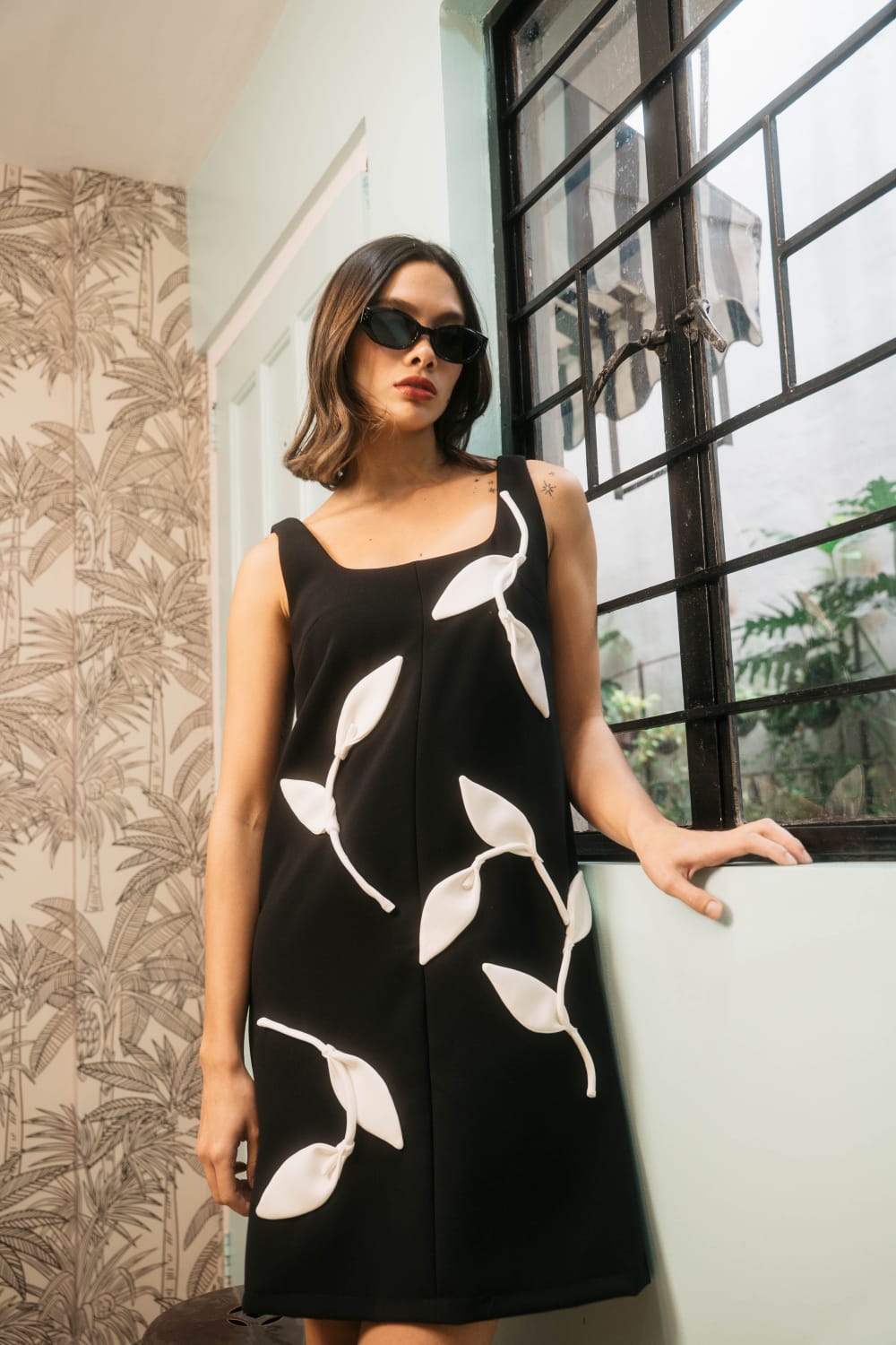 TATI Dress BLACK / WHITE