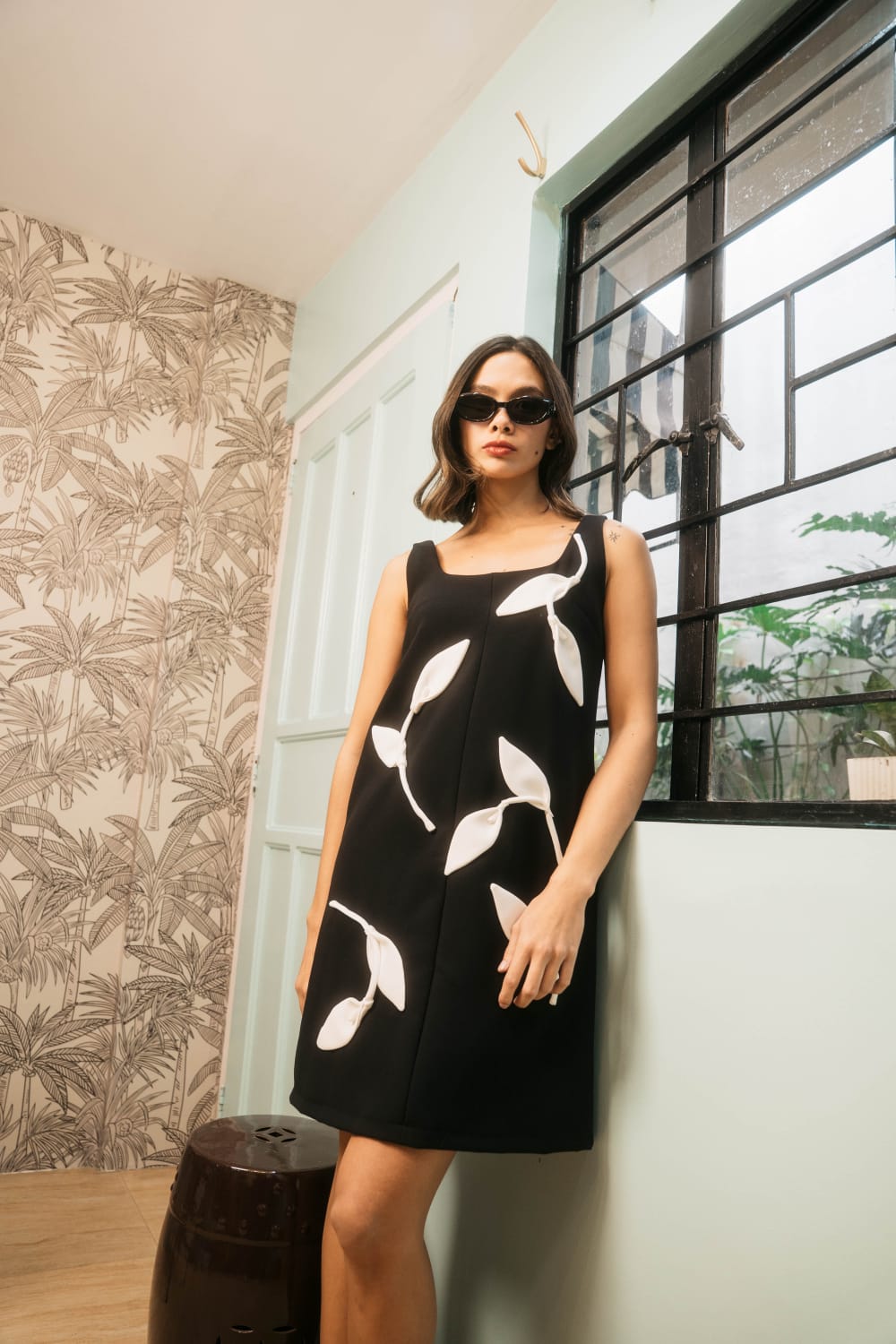 TATI Dress BLACK / WHITE