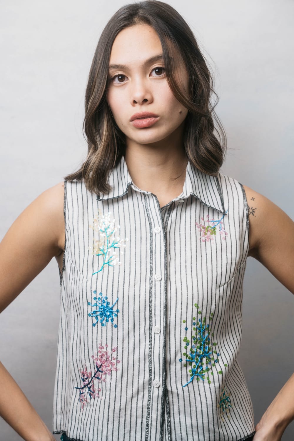 FLEUR Top STRIPE