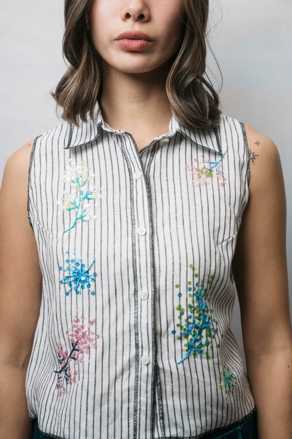 FLEUR Top STRIPE