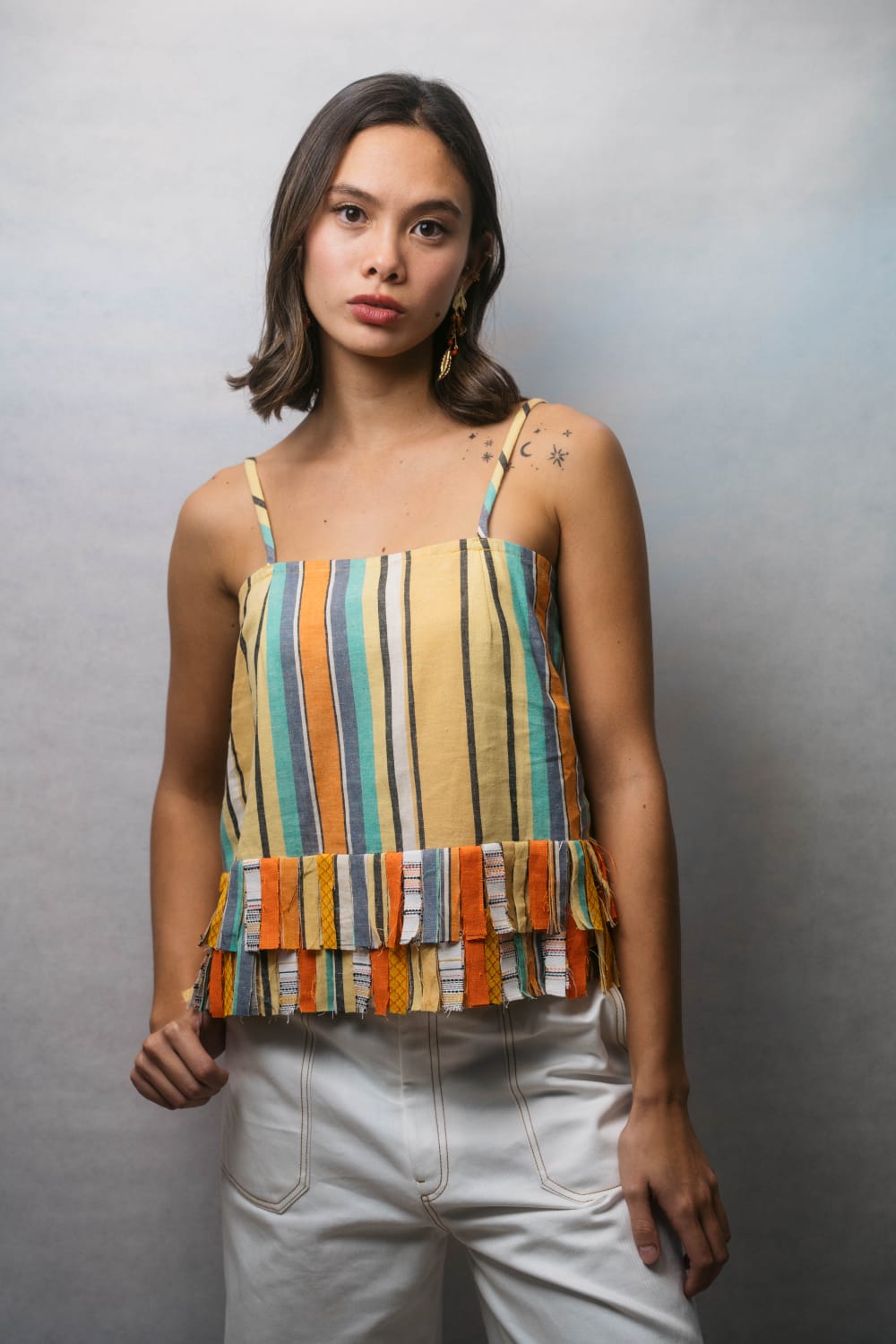 INDIE Top YELLOW STRIPE