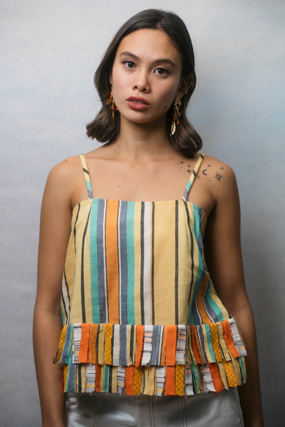 INDIE Top YELLOW STRIPE