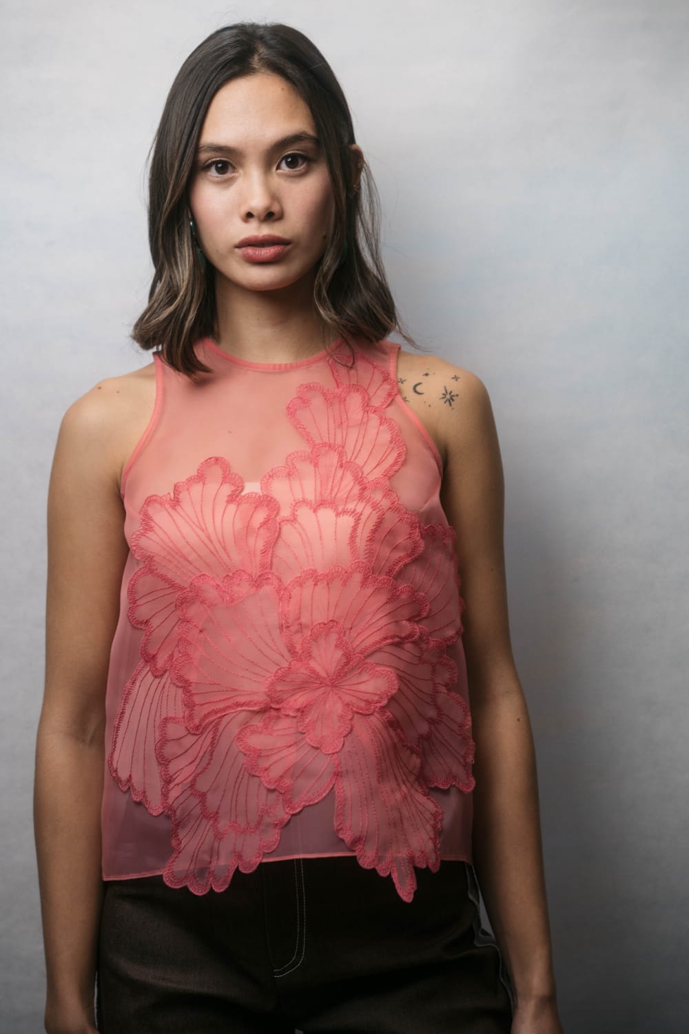 FLORA Top HIBISCUS PINK