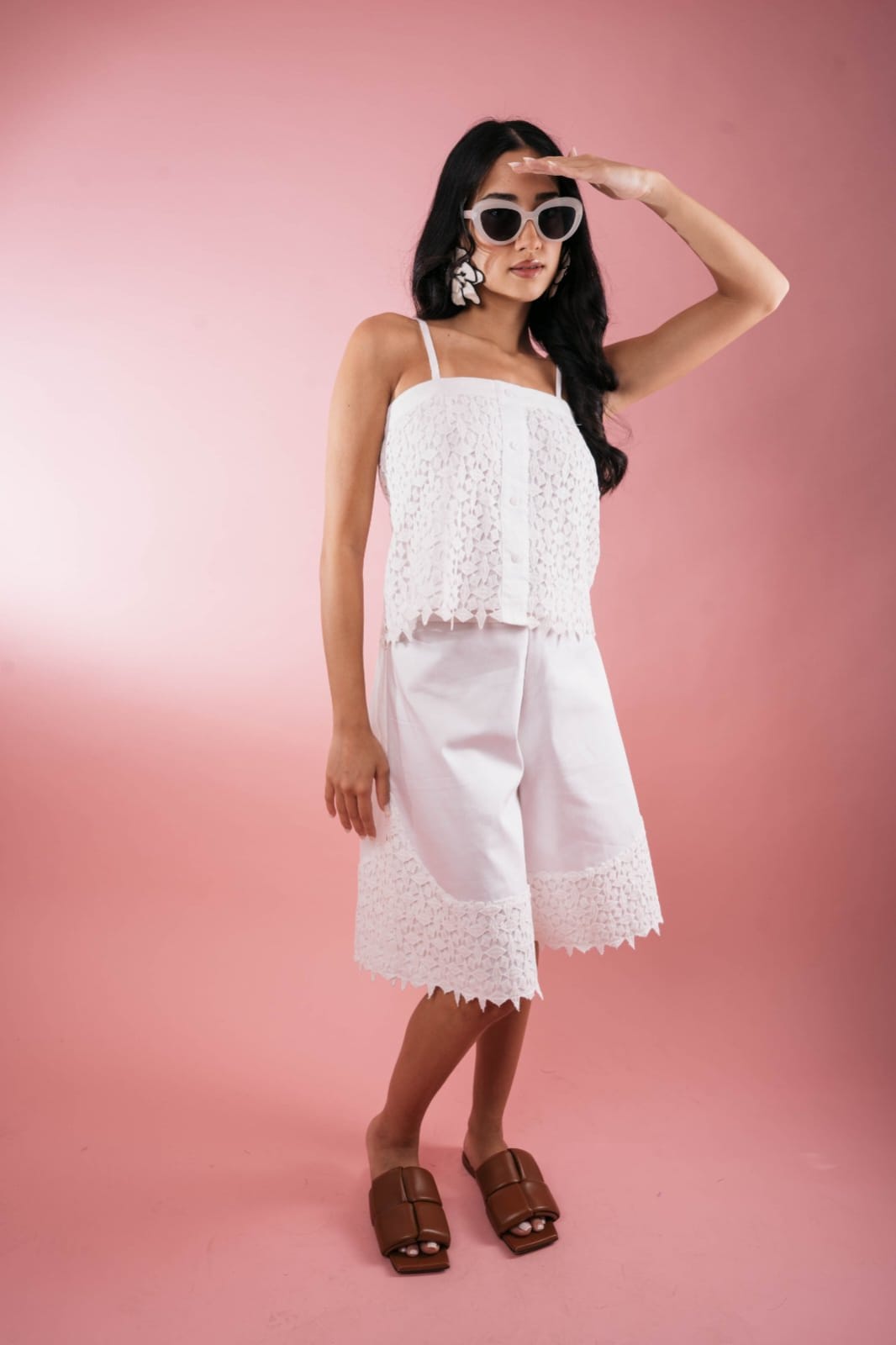 HELENA Shorts Set WHITE
