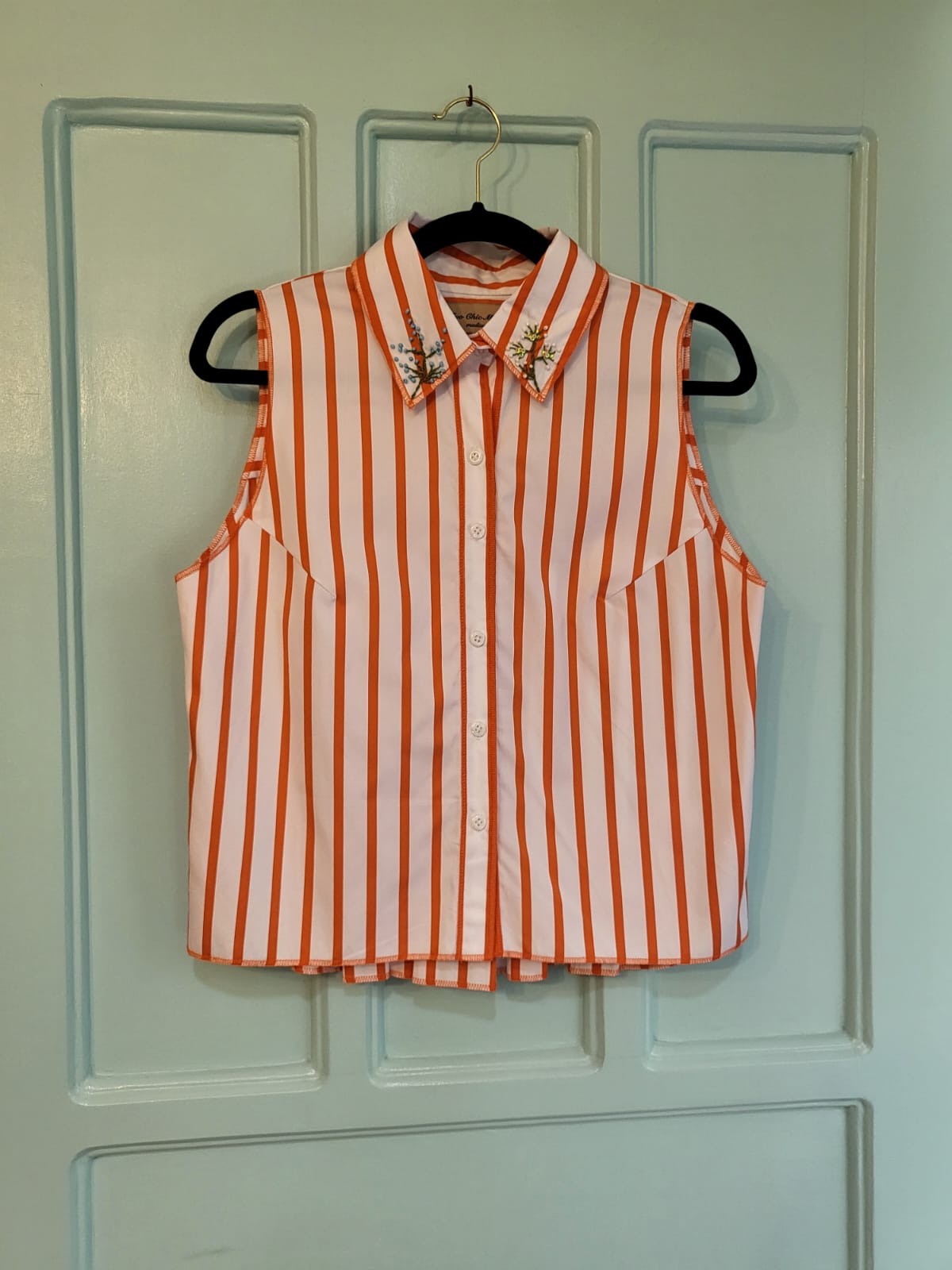 BINA Top ORANGE STRIPES