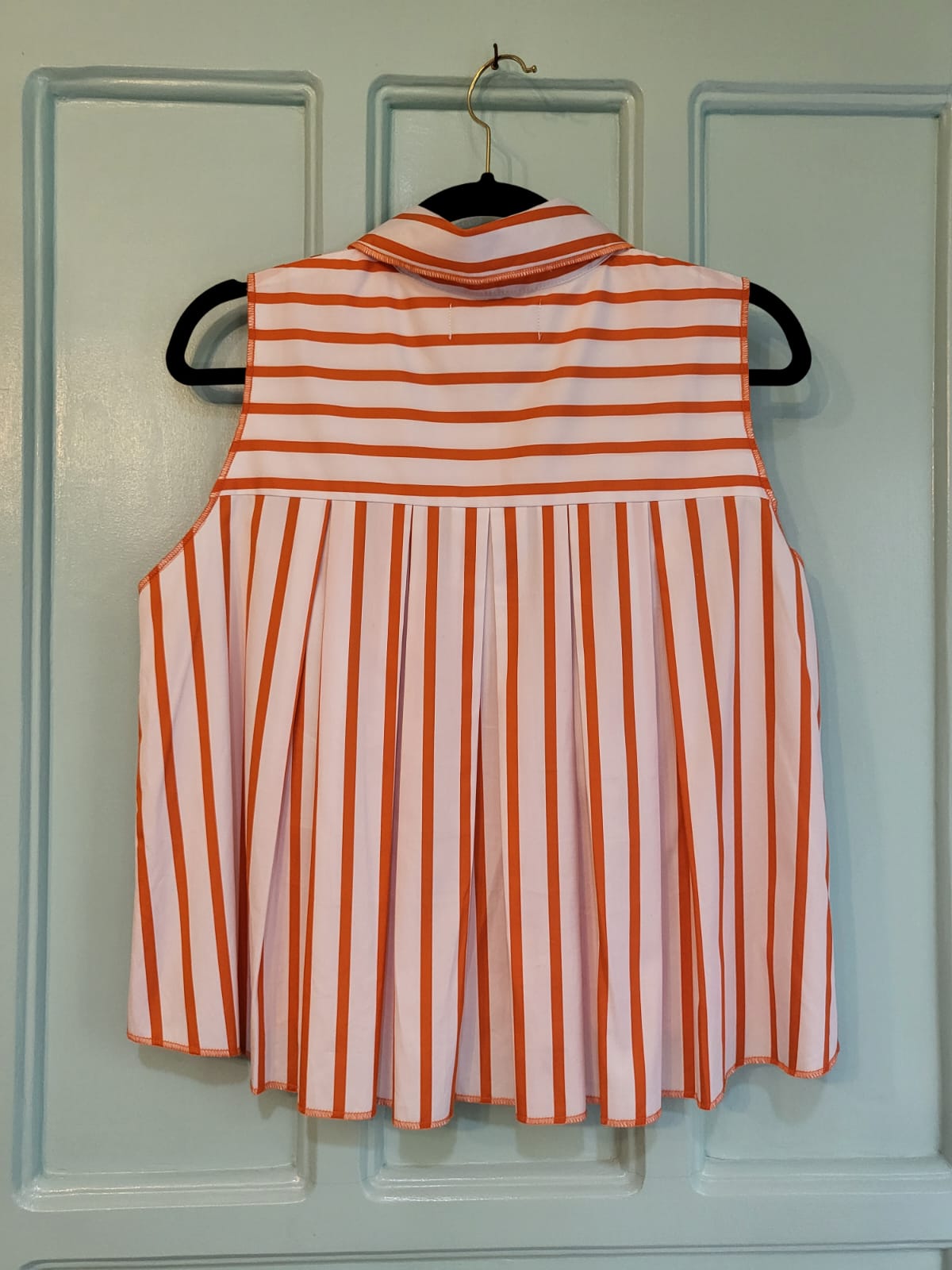 BINA Top ORANGE STRIPES