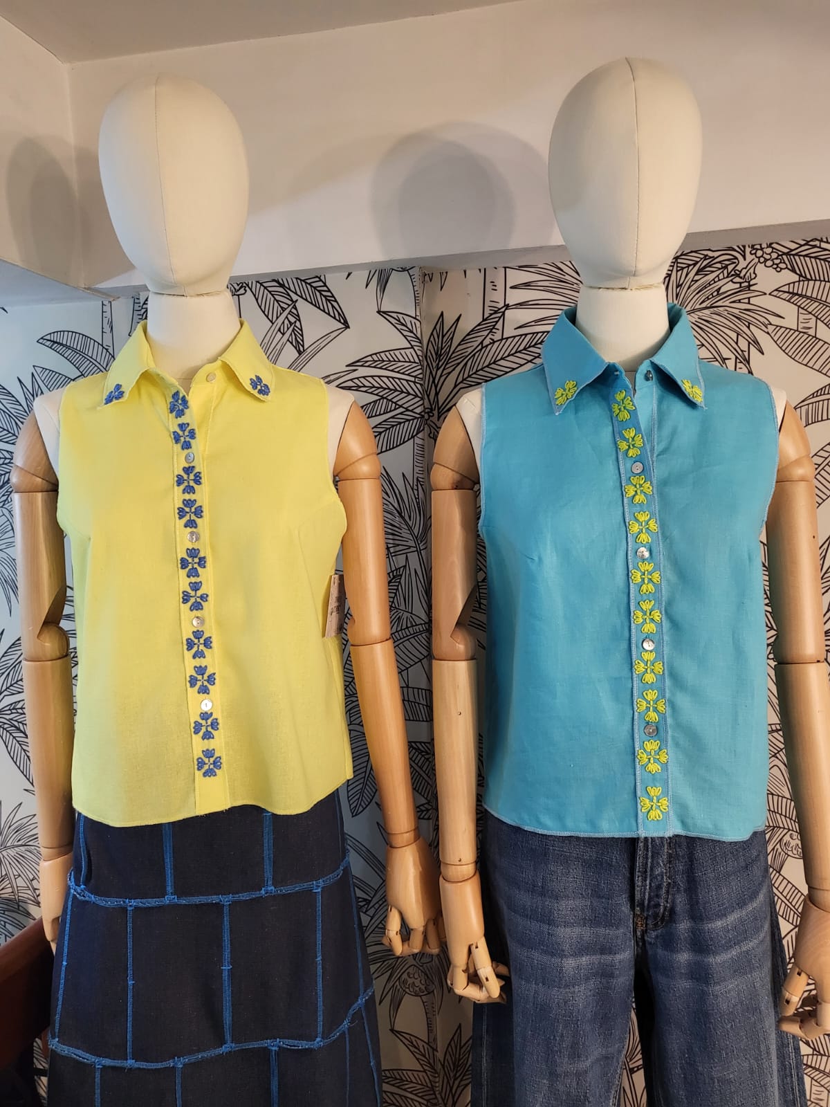 VIKA Top TURQUOISE