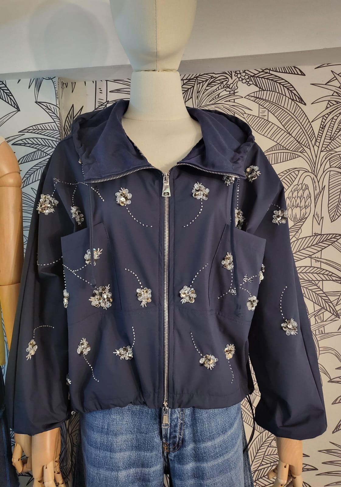 TWILIGHT Beaded Jacket NAVY