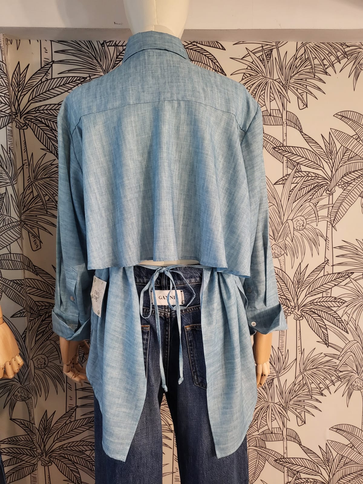 HINT Long Sleeve Top BLUE/GREEN
