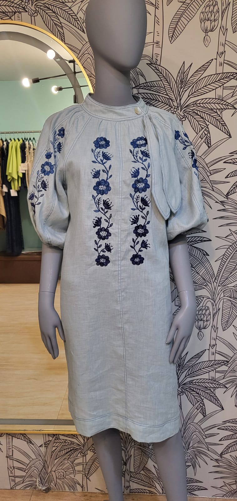 LANTERN Dress LIGHT BLUE