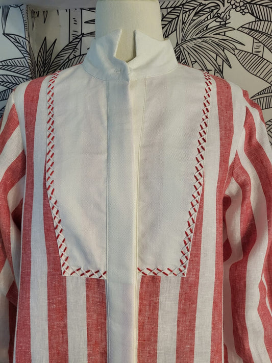 TEA Top RED STRIPES