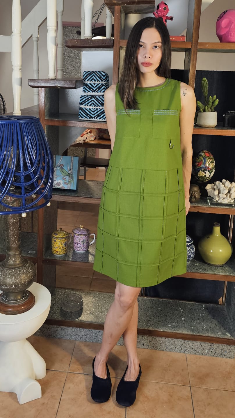 DREW Dress GREEN