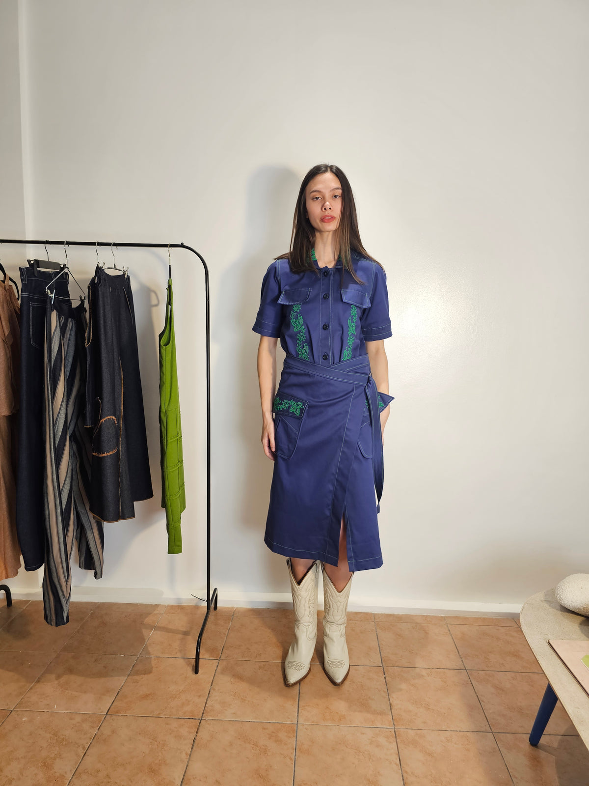 MINKA Shirt Dress COBALT