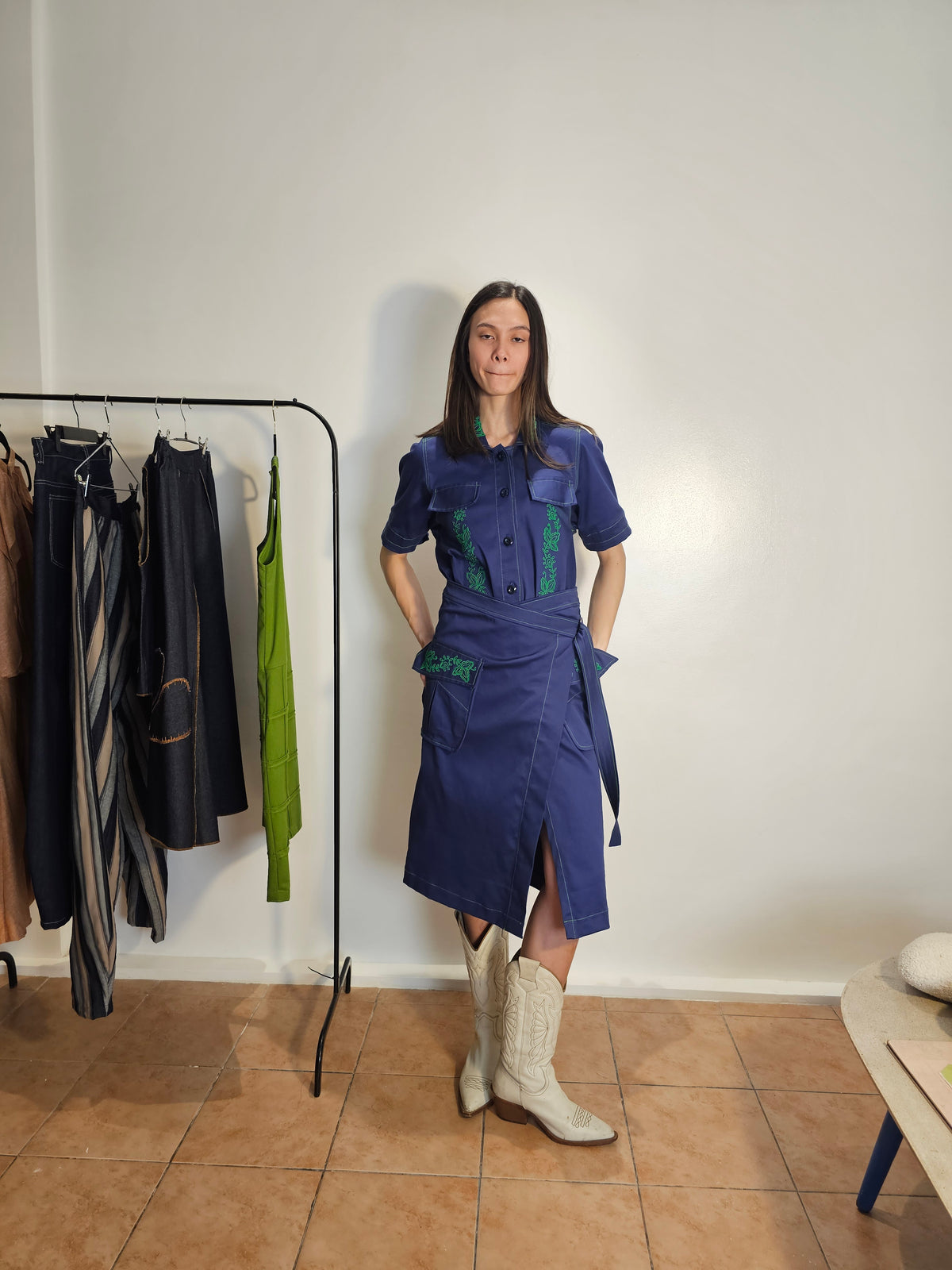 MINKA Shirt Dress COBALT
