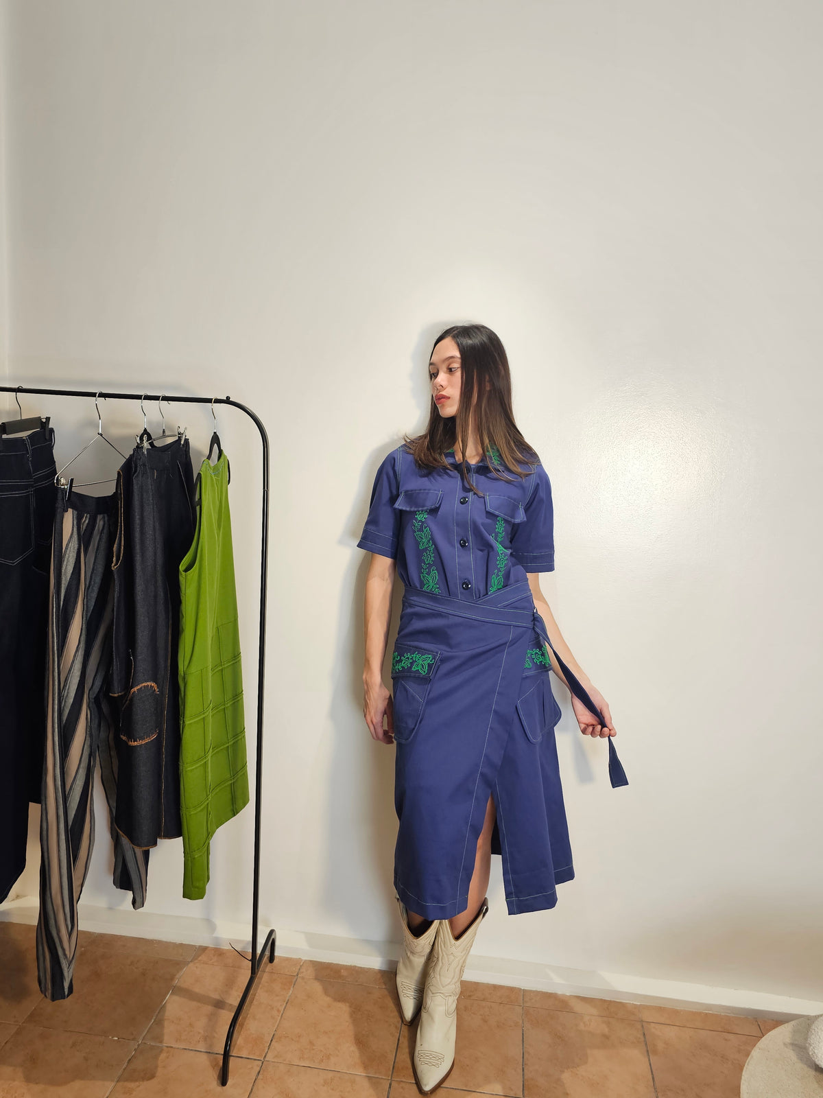 MINKA Shirt Dress COBALT