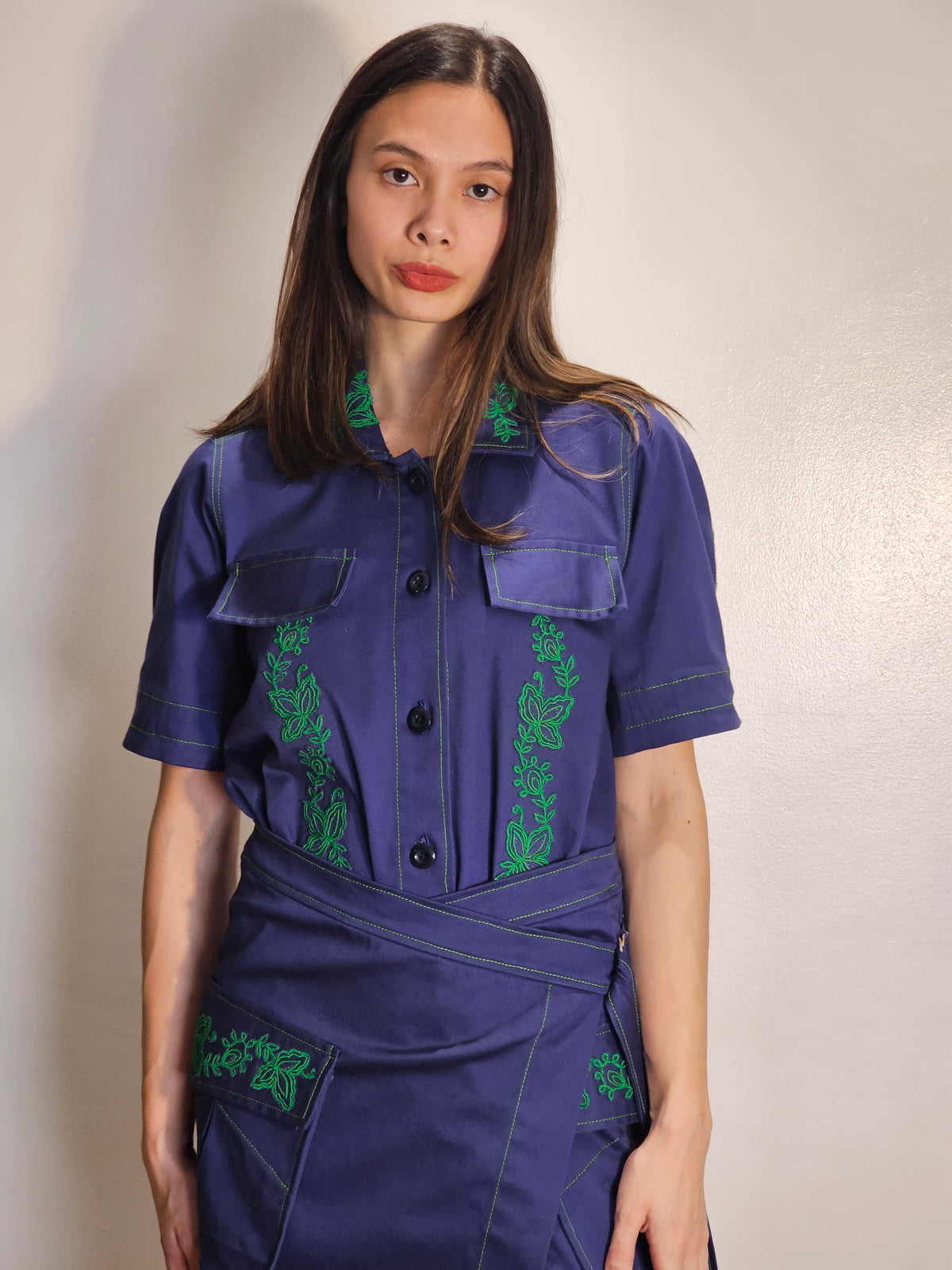 MINKA Shirt Dress COBALT
